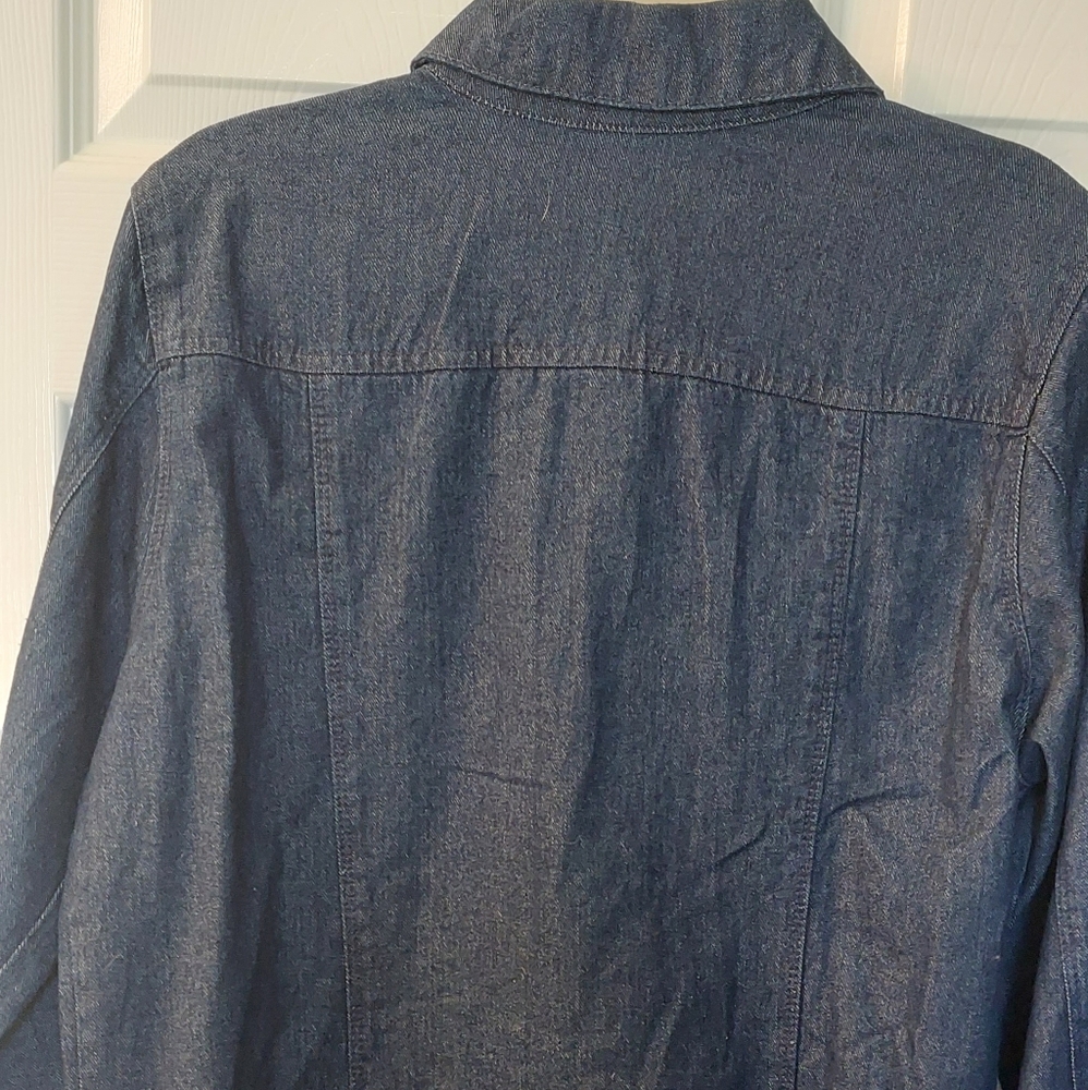 Denim Long Jacket - image 3